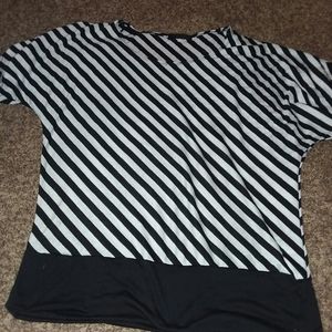 Striped short sleeved shirt